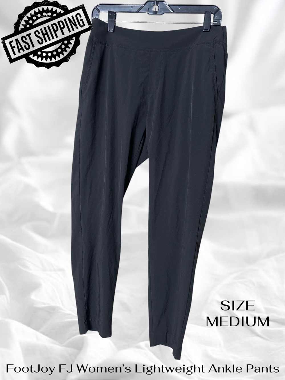 FootJoy FJ Women’s Medium Black Lightweight Ankle Pants MSRP:$125 FAST SHIPPING